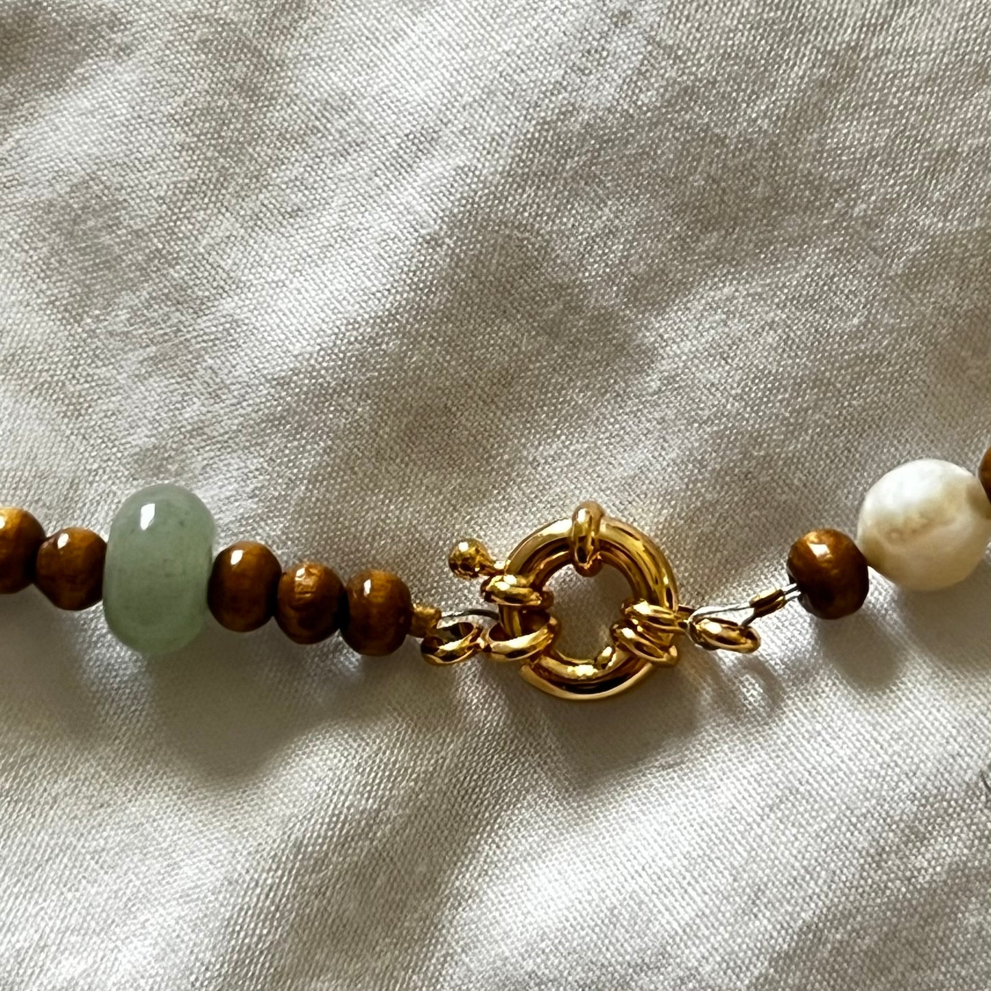 Palm and Pearl Necklace