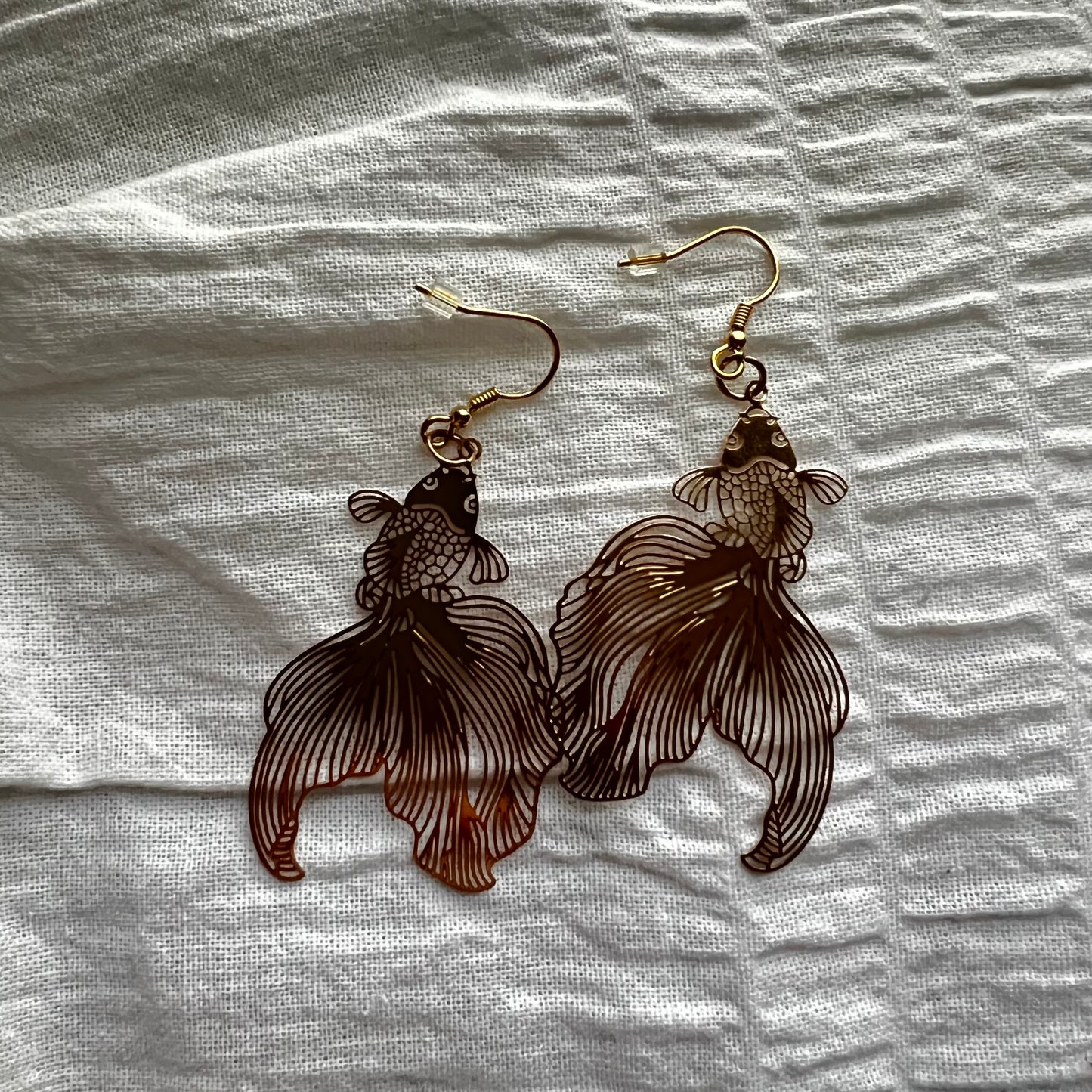 Golden Koi Earrings