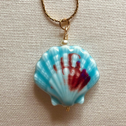 Ceramic Scallop Necklace